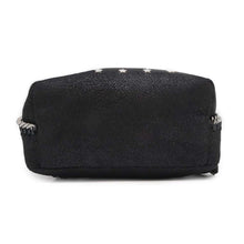 Load image into Gallery viewer, Stella McCartney Falabella Star Studded Zip Around Backpack Black468952 Polyester
