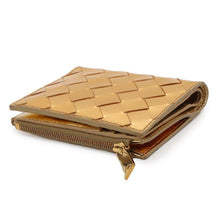 Load image into Gallery viewer, Bottega Veneta INTRECCIATO Bifold Wallet Gold742330 Lambskin
