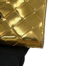 Load image into Gallery viewer, Bottega Veneta INTRECCIATO Bifold Wallet Gold742330 Lambskin
