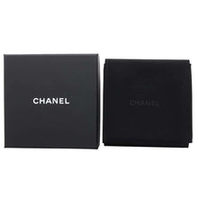 Load image into Gallery viewer, CHANEL CC Logo Earrings Black/Gold Metal
