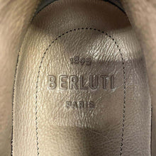 Load image into Gallery viewer, Berluti Echappee Scritto Suede Sneakers Gray/WhiteS6267-S34 suede Size 7
