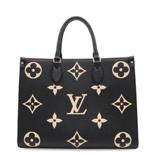 Load image into Gallery viewer, LOUIS VUITTON Onthego Noir/BeigeM45495 Bicolor Monogram Empreinte Leather Size MM
