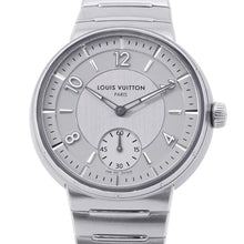 将图像加载到图库查看器中，LOUIS VUITTON Tambour Automatic Steel W40mm Stainless Steel Gray DialW1ST10
