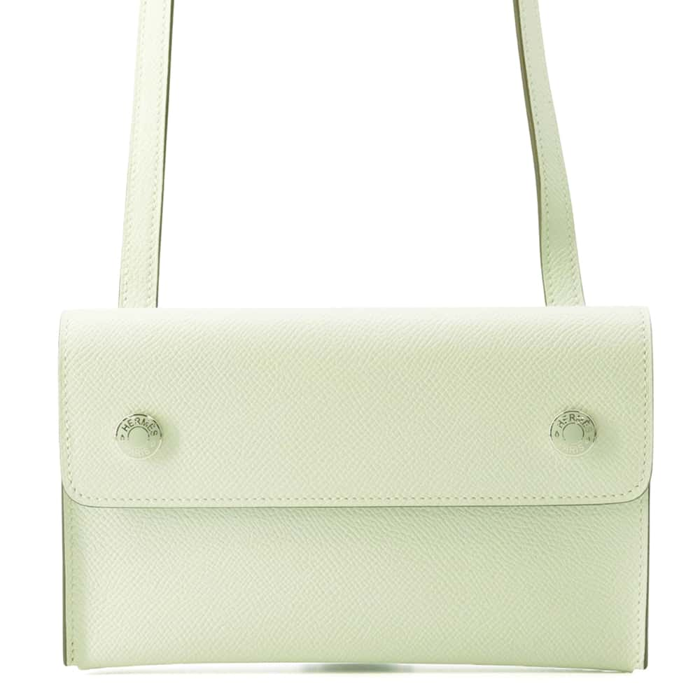 HERMES Nap To Go VertPeppermint Epsom