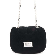 Load image into Gallery viewer, Maison Margiela Maison Margiela Glam Slam Shoulder Bag BlackSB1WG0019 Velour Size Small
