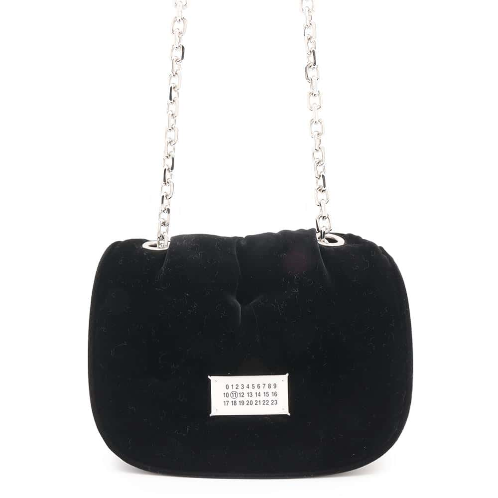 Maison Margiela Maison Margiela Glam Slam Shoulder Bag BlackSB1WG0019 Velour Size Small