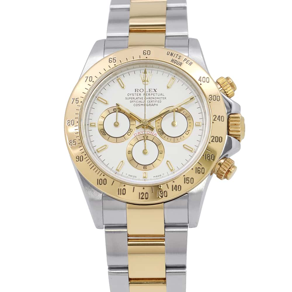 ROLEX Cosmograph Daytona W40mm Stainless Steel K18YG White Dial16523