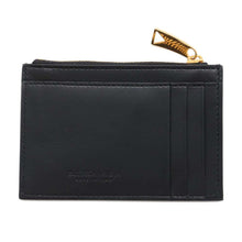 将图像加载到图库查看器中，Bottega Veneta Cassette Zipper Card Case Black765460 Lambskin
