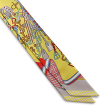 Load image into Gallery viewer, HERMES Twilly Saddler&#39;s Bouquet Jaune Vif/Red/MulticolorH062842S 08 Silk100%
