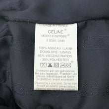 将图像加载到图库查看器中，CELINE Riders Jacket Size 40 Dark Green Lambskin100%
