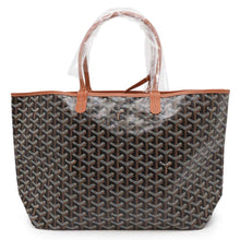 Load image into Gallery viewer, GOYARD Saint Louis Black/NaturalSTLOUIPMLTY01CL03P PVC Leather Size PM
