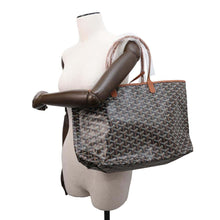 Load image into Gallery viewer, GOYARD Saint Louis Black/NaturalSTLOUIPMLTY01CL03P PVC Leather Size PM
