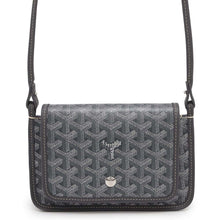 Load image into Gallery viewer, GOYARD plume pouch wallet GrayPLUMETPMLTY51CL51P PVC Coated Canvas Calf Leather
