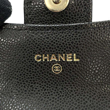 将图像加载到图库查看器中，CHANEL Matelasse Chain wallet BlackAP0238 Caviar Leather
