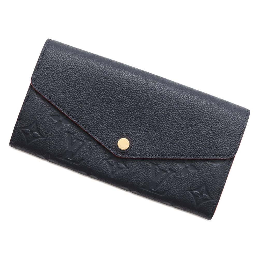 LOUIS VUITTON Portefeuille Sarah Marine RougeM62125 Monogram Empreinte Leather