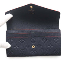 Load image into Gallery viewer, LOUIS VUITTON Portefeuille Sarah Marine RougeM62125 Monogram Empreinte Leather
