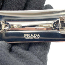 将图像加载到图库查看器中，PRADA Re-Nylon Triangle Logo Barrette Pink1IF129 Satin
