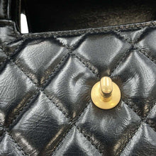 将图像加载到图库查看器中，CHANEL Shopping Bag 2way Shoulder Bag BlackAS4416 Shiny Calf Leather Size Mini
