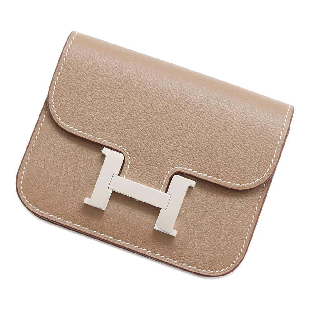 HERMES Constance Slim Etoupe Evercolor