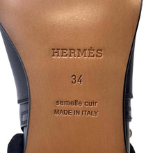 将图像加载到图库查看器中，HERMES Short boots 《Neo》 BlackH162133Z Leather Size 34
