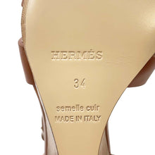 将图像加载到图库查看器中，HERMES Sandals Legend GoldH172196Z Calf Leather Size 34
