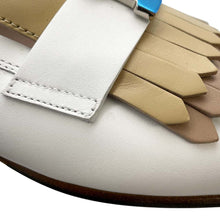 Load image into Gallery viewer, HERMES Mocassins &quot;Royal&quot; Multicolor / WhiteH181070Z Leather Size 34
