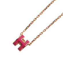 将图像加载到图库查看器中，HERMES Pop Ash Necklace Size Mini Rose Extreme Metal Lacquer
