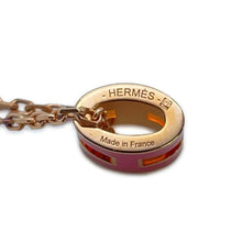 将图像加载到图库查看器中，HERMES Pop Ash Necklace Size Mini Rose Extreme Metal Lacquer
