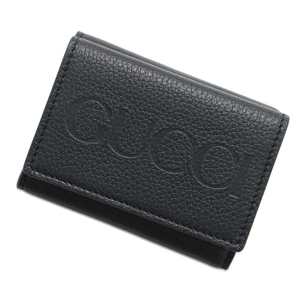 GUCCI Logo mini wallet Black736151 Leather