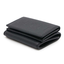 将图像加载到图库查看器中，GUCCI Logo mini wallet Black736151 Leather
