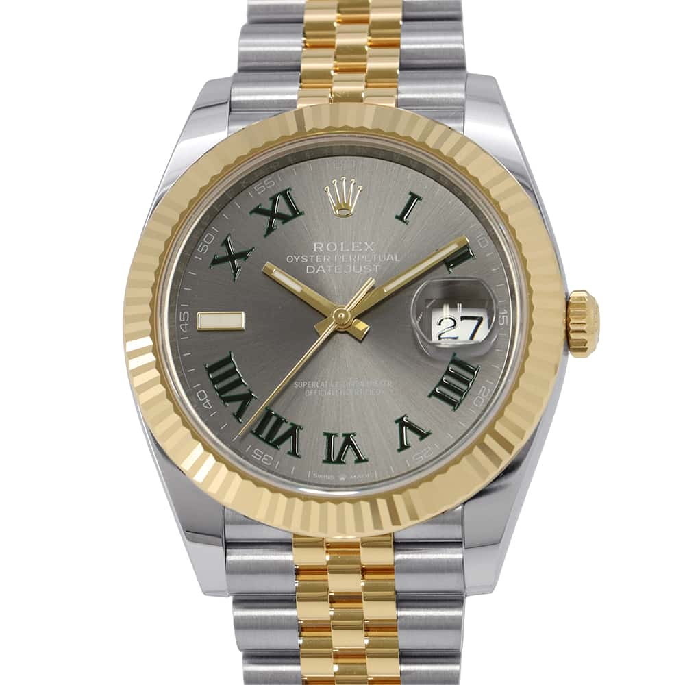 ROLEX Datejust 41 W41mm Stainless Steel K18YG Slate Dial126333