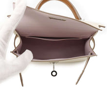 Load image into Gallery viewer, HERMES Mini Kelly de Tricolore Craie/Mauve Pale/Gold Epsom
