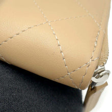 Load image into Gallery viewer, CHANEL Matelasse L-shaped zipper compact wallet BeigeAP3997 Calf Leather
