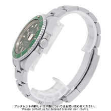 将图像加载到图库查看器中，ROLEX Submariner Date W40mm Stainless Steel Green Dial116610LV
