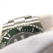 将图像加载到图库查看器中，ROLEX Submariner Date W40mm Stainless Steel Green Dial116610LV

