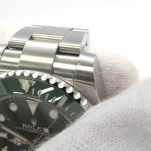 将图像加载到图库查看器中，ROLEX Submariner Date W40mm Stainless Steel Green Dial116610LV
