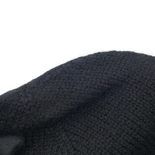 Load image into Gallery viewer, CHANEL CC Logo Heart Motif Knit Cap BlackAAA739 Cashmere100% Rhinestone
