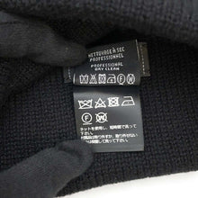 将图像加载到图库查看器中，CHANEL CC Logo Heart Motif Knit Cap BlackAAA739 Cashmere100% Rhinestone
