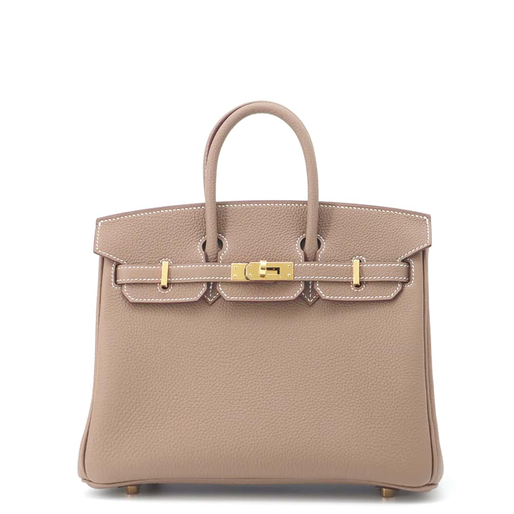 HERMES Birkin Etoupe Togo Leather Size 25