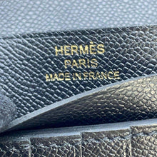 Load image into Gallery viewer, HERMES BEAN Compact Black Veau Madame
