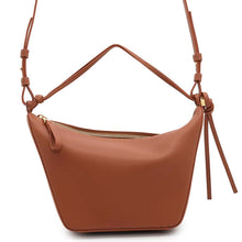 将图像加载到图库查看器中，LOEWE Hammock Hobo Bag TanA538G13X01 Leather Size Mini
