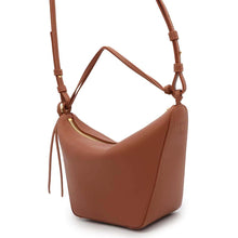 Load image into Gallery viewer, LOEWE Hammock Hobo Bag TanA538G13X01 Leather Size Mini
