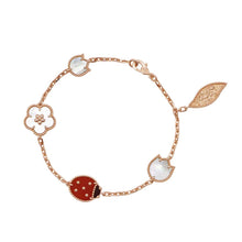 将图像加载到图库查看器中，Van Cleef &amp; Arpels Lucky Spring Bracelet 5 motifsVCARP7RR00 18K Pink Gold
