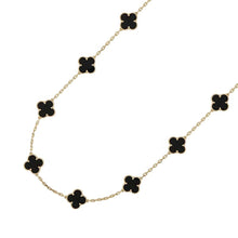 将图像加载到图库查看器中，Van Cleef &amp; Arpels Vintage Alhambra Necklace 10 MotifsVCARA42700 18K Yellow Gold
