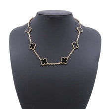 将图像加载到图库查看器中，Van Cleef &amp; Arpels Vintage Alhambra Necklace 10 MotifsVCARA42700 18K Yellow Gold
