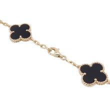 将图像加载到图库查看器中，Van Cleef &amp; Arpels Vintage Alhambra Necklace 10 MotifsVCARA42700 18K Yellow Gold
