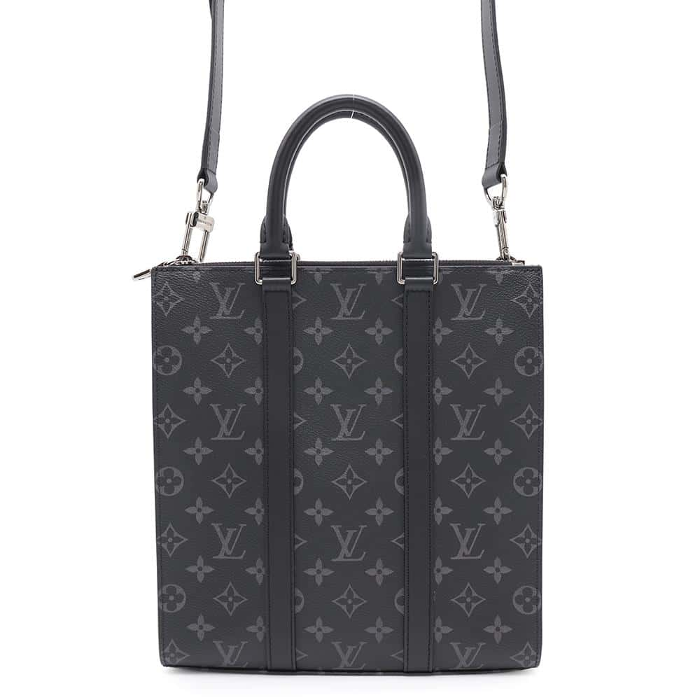 LOUIS VUITTON Sac Plat NoirM46456 Monogram Eclipse