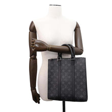 将图像加载到图库查看器中，LOUIS VUITTON Sac Plat NoirM46456 Monogram Eclipse
