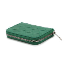 将图像加载到图库查看器中，Bottega Veneta INTRECCIATO ZIPPED COIN PURSE Green620348 Leather
