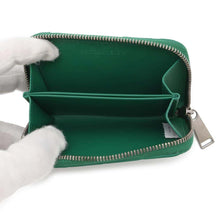 将图像加载到图库查看器中，Bottega Veneta INTRECCIATO ZIPPED COIN PURSE Green620348 Leather
